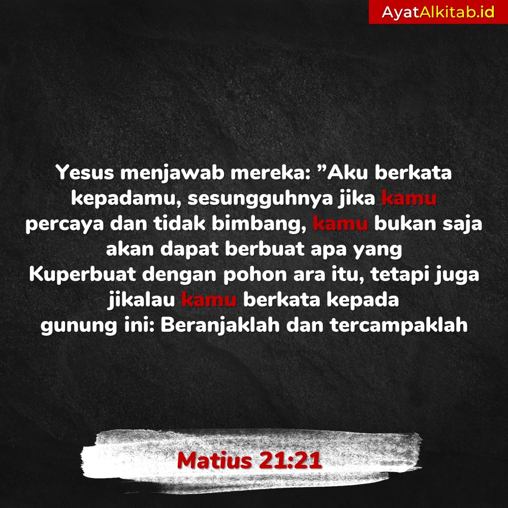 Matius 2121 Ayat Alkitab